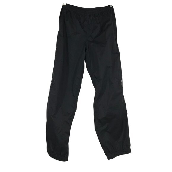 MOUNTAIN HARDWEAR - BOYS LARGE ~ BLACK CONDUIT SILK RAIN PANTS - Picture 1 of 2